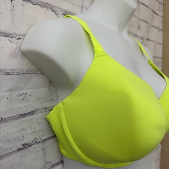 Skims 44DDD Bra Seamless T Shirt Underwire Neon Green Highlighter Rare - Picture 2 of 9